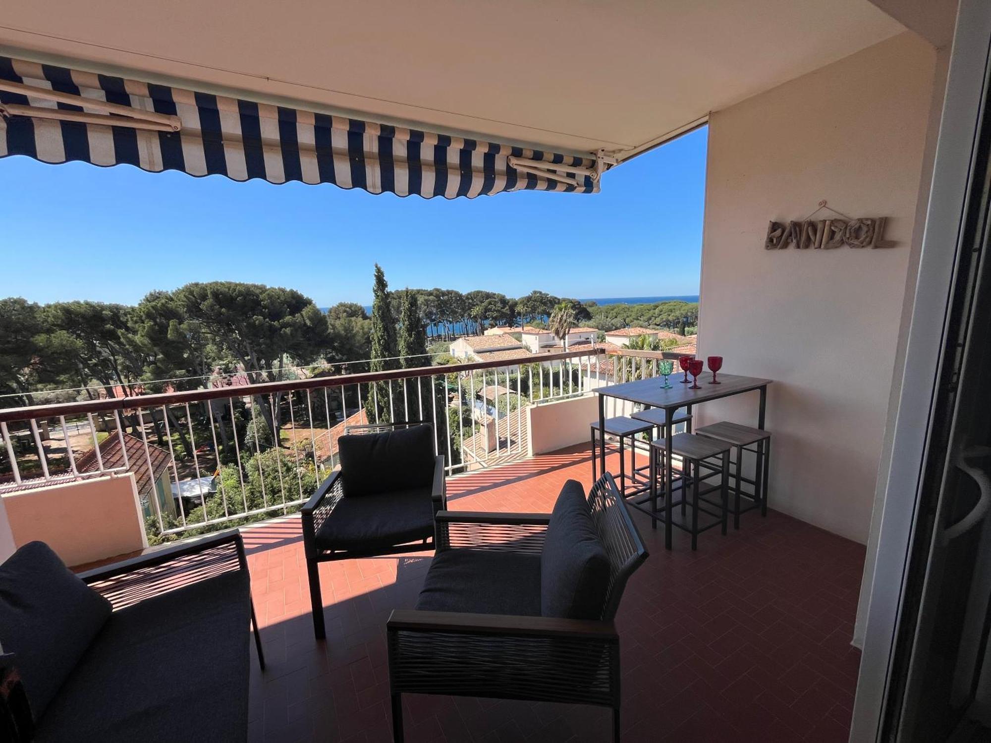 Appartement T3 Terrasse Vue Mer Bandol Extérieur photo