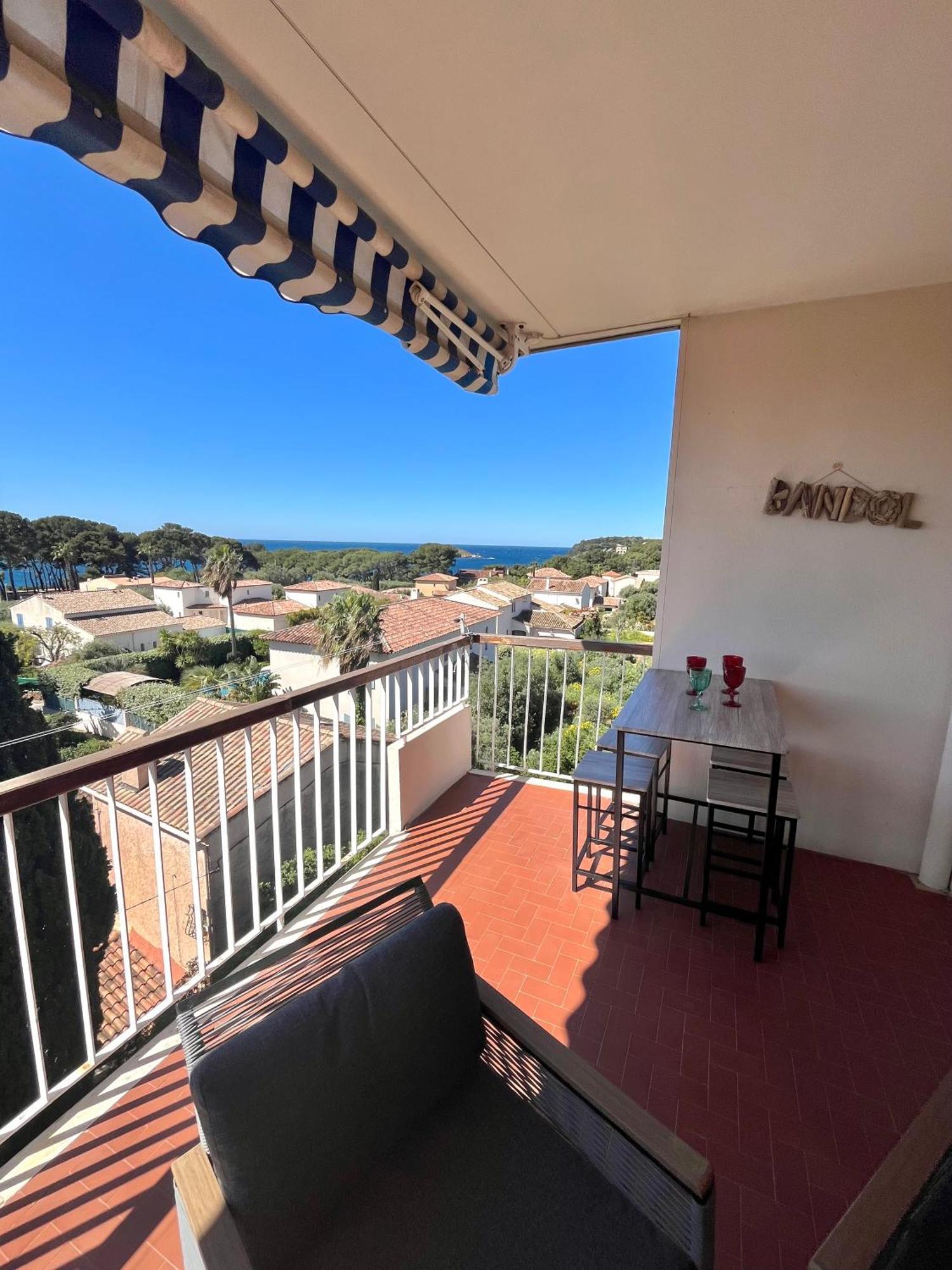 Appartement T3 Terrasse Vue Mer Bandol Extérieur photo